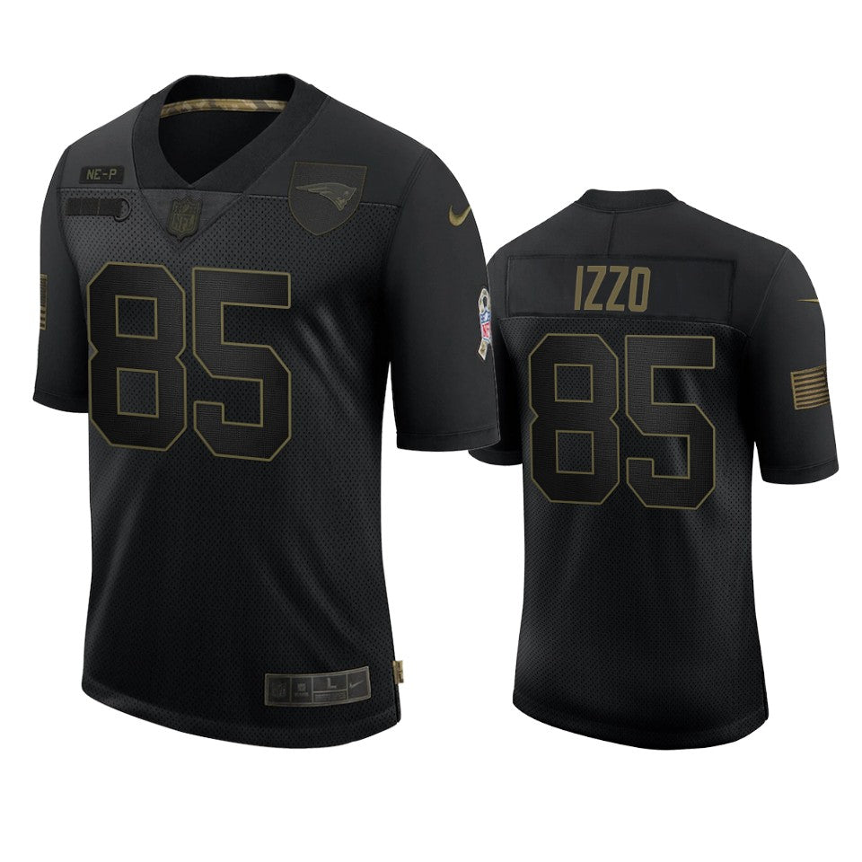 Patriots Ryan Izzo Limited Jersey Black 2020 Salute To Service