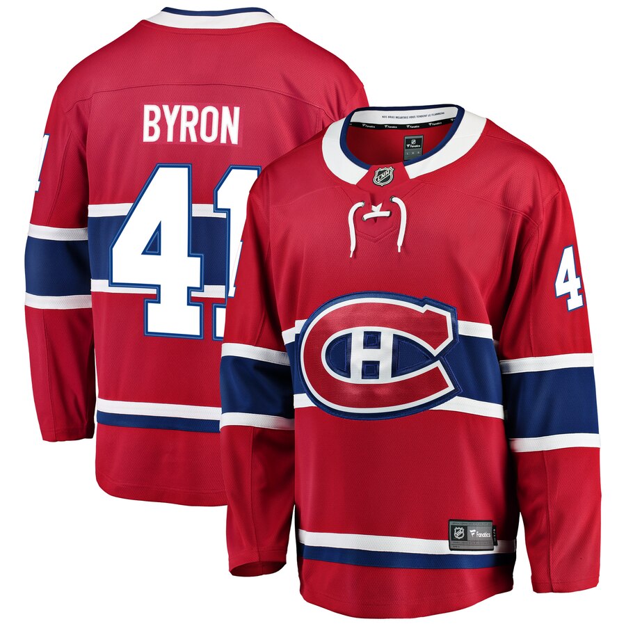 Paul Byron Montreal Canadiens Fanatics Branded Breakaway Player Jersey Red