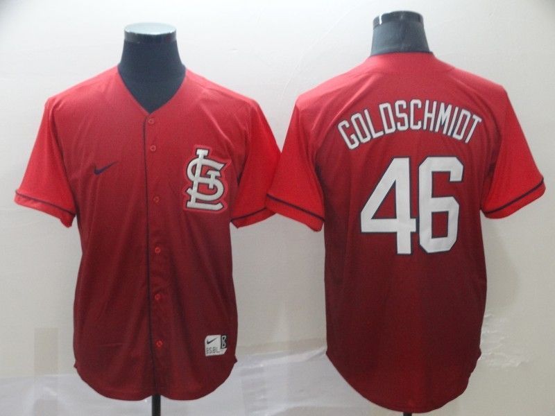 Paul Goldschmidt 46 St Louis Cardinals 2020 Mlb Red Jersey