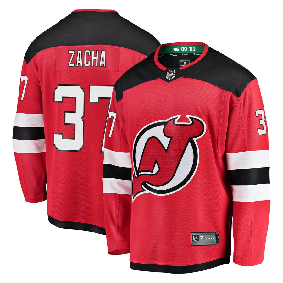 Pavel Zacha New Jersey Devils Fanatics Branded Home Breakaway Player Jersey Red