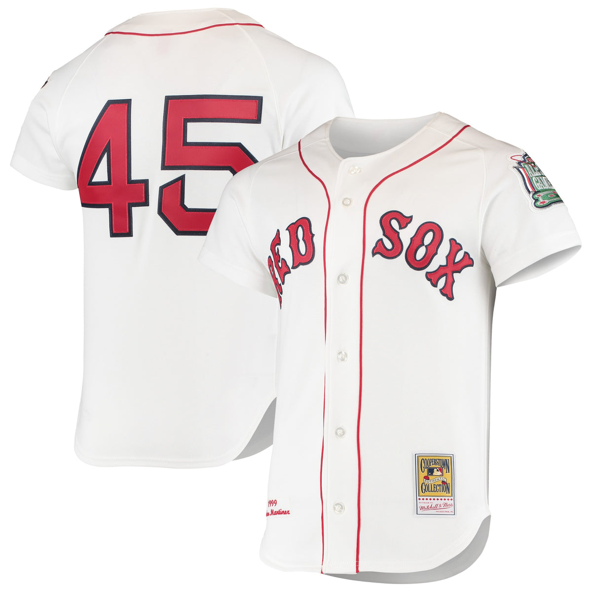 Pedro Martinez Boston Red Sox Mitchell Ness 1999 Cooperstown Collection Home Authentic Jersey White