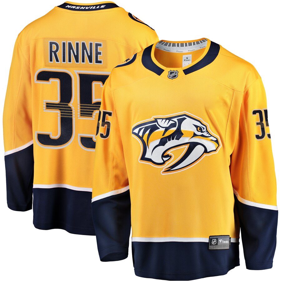 Pekka Rinne Nashville Predators Fanatics Branded Breakaway Player Jersey Gold