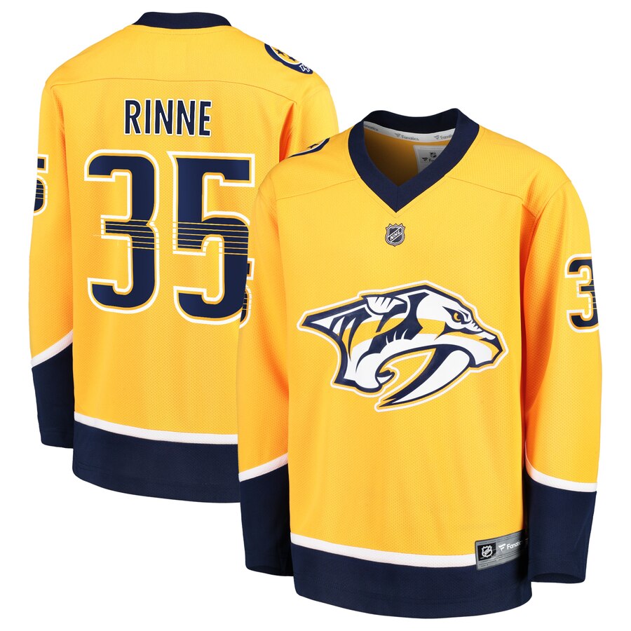 Pekka Rinne Nashville Predators Fanatics Branded Youth Replica Player Jersey Gold