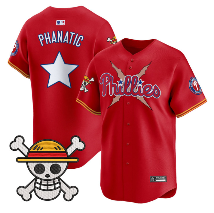 Phanatic Jersey Philadelphia Phillies One Piece 2025 Limited Stitched Red