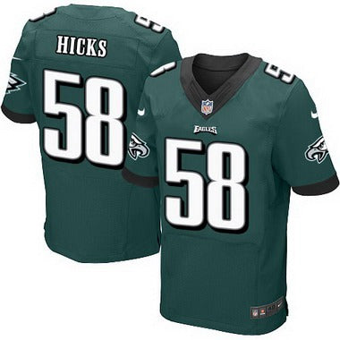 Philadelphia Eagles 58 Jordan Hicks Midnight Green Team Color Nfl Nike Elite Jersey