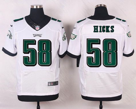 Philadelphia Eagles 58 Jordan Hicks White Road Nfl Nike Elite Jersey