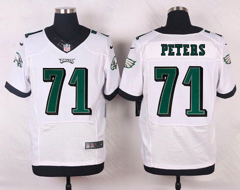 Philadelphia Eagles 71 Jason Peters White Road Nfl Nike Elite Jersey