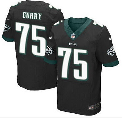 Philadelphia Eagles 75 Vinny Curry Black Alternate Nfl Nike Elite Jersey