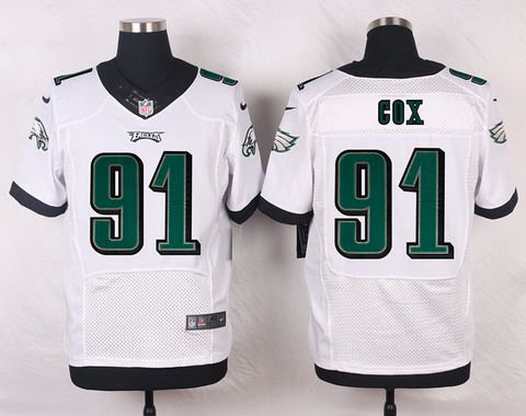 Philadelphia Eagles 91 Fletcher Cox White Road Nfl Nike Elite Jersey