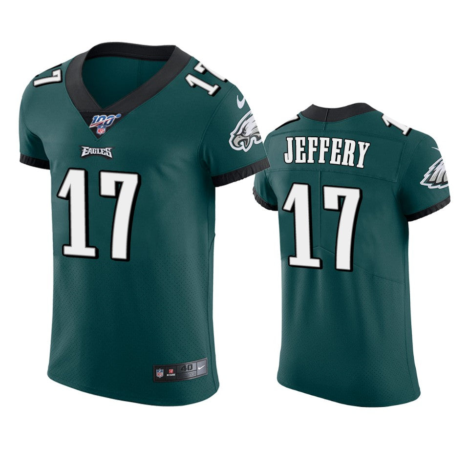 Philadelphia Eagles Alshon Jeffery Midnight Green 100th Season Vapor Elite Jersey