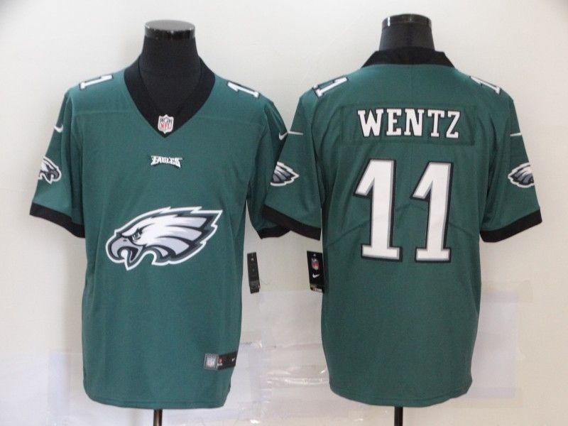 Philadelphia Eagles Carson Wentz 11 Nfl 2020 Pine Green Jersey