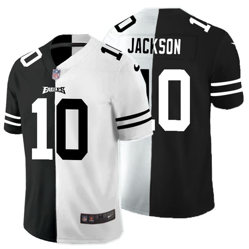Philadelphia Eagles Desean Jackson 10 Nfl 2020 Black And White Jersey