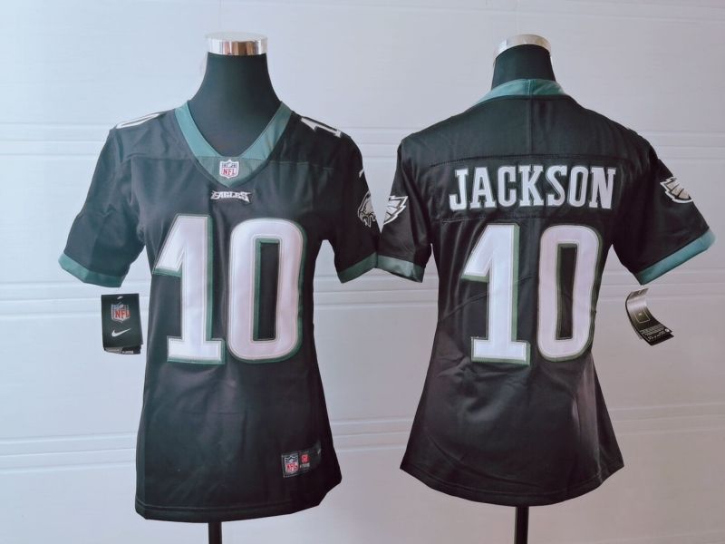 Philadelphia Eagles Desean Jackson 10 Nfl 2020 Dark Brown Womens Jersey