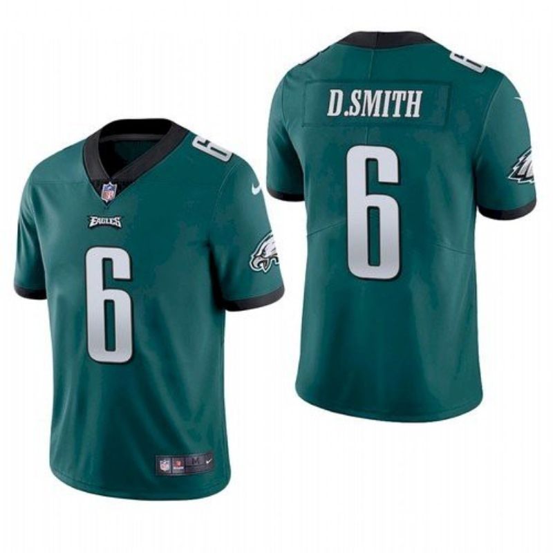Philadelphia Eagles Devonta Smith 6 2021 Draft Nfl Midnight Green Jersey For Fans