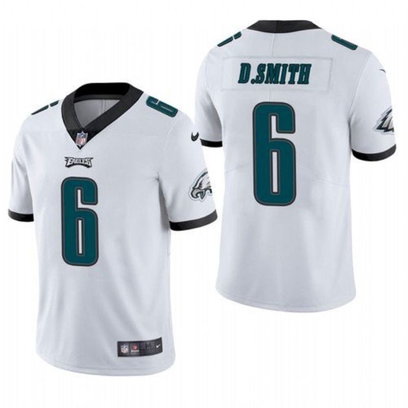 Philadelphia Eagles Devonta Smith 6 2021 Draft Nfl White Jersey For Fans