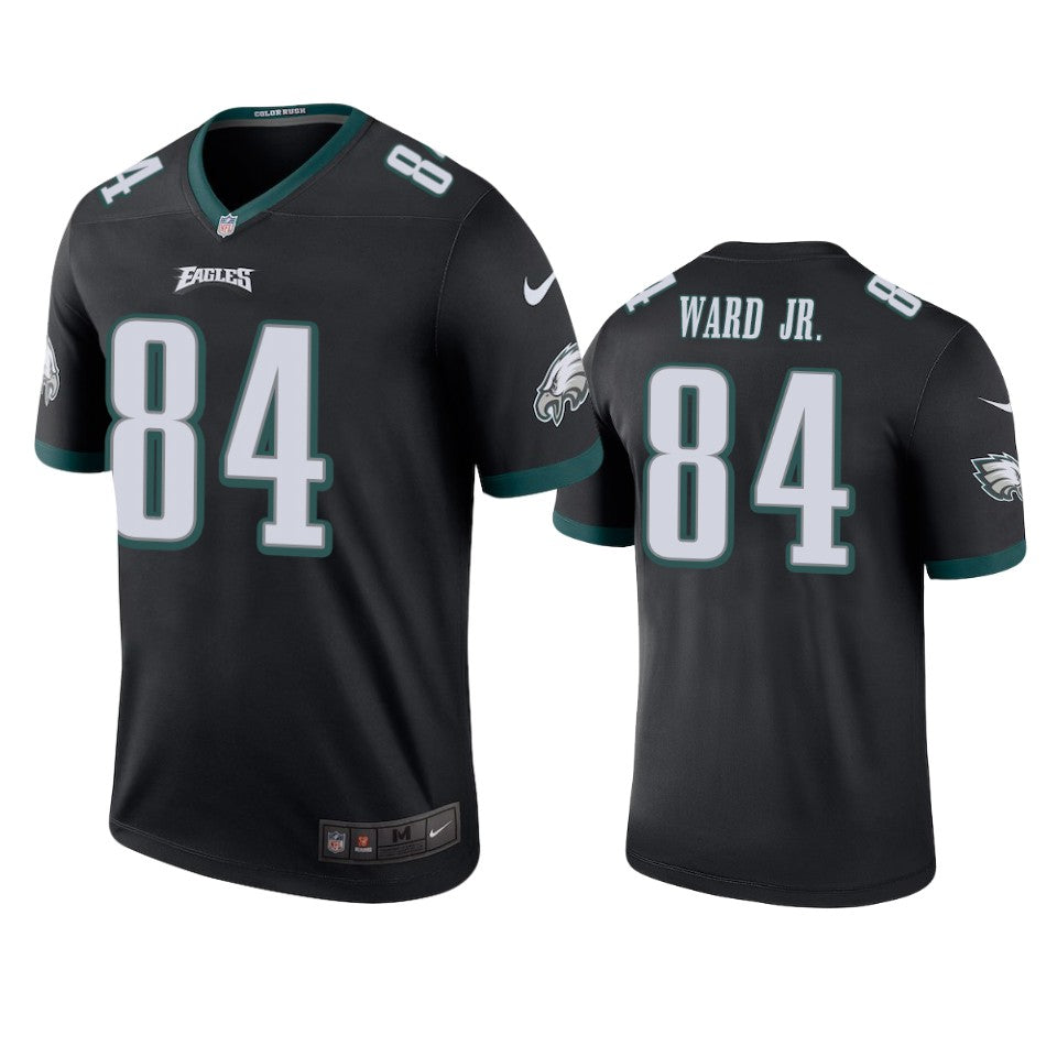 Philadelphia Eagles Greg Ward Jr Black Color Rush Legend Jersey Mens