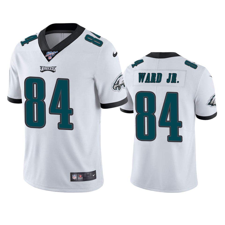Philadelphia Eagles Greg Ward Jr White 100th Season Vapor Limited Jersey