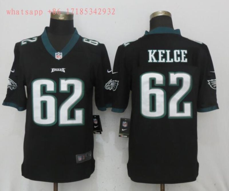 Philadelphia Eagles Jason Kelce 62 2020 Nfl Black Jersey Jersey