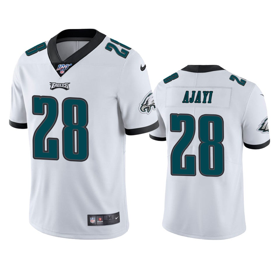 Philadelphia Eagles Jay Ajayi White 100th Season Vapor Limited Jersey
