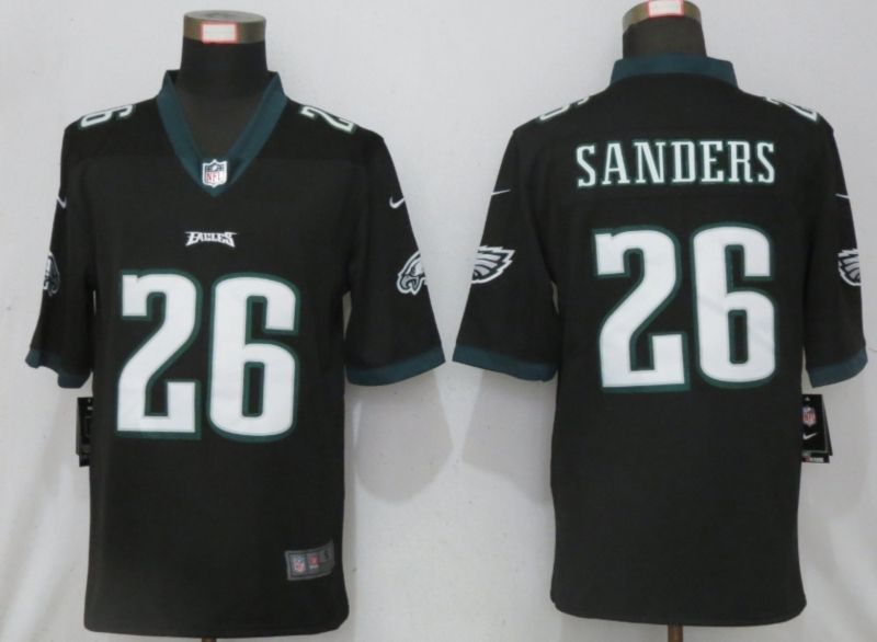 Philadelphia Eagles Miles Sanders 26 Nfl 2020 Black Jersey