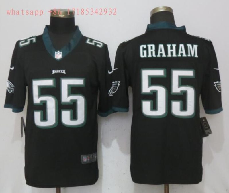 Philadelphia Eagles On Graham 55 2020 Nfl Black Jersey Jersey