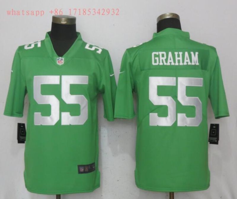 Philadelphia Eagles On Graham 55 2020 Nfl Green Jersey Jersey