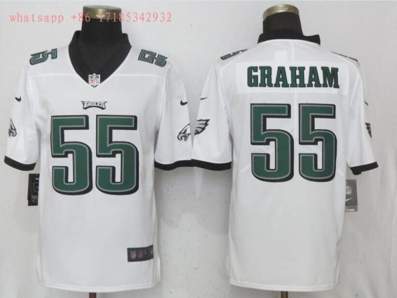 Philadelphia Eagles On Graham 55 2020 Nfl White Jersey Jersey