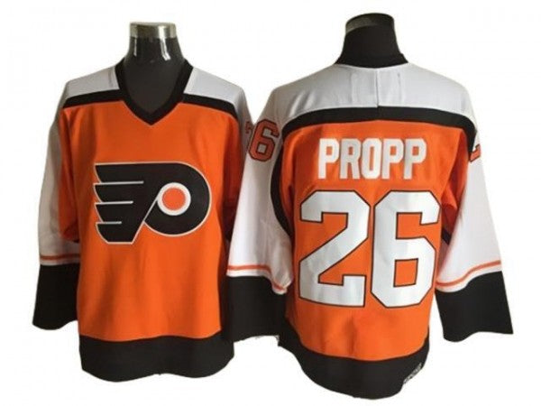 Philadelphia Flyers #26 Brian Propp Vintage CCM Jersey Orange