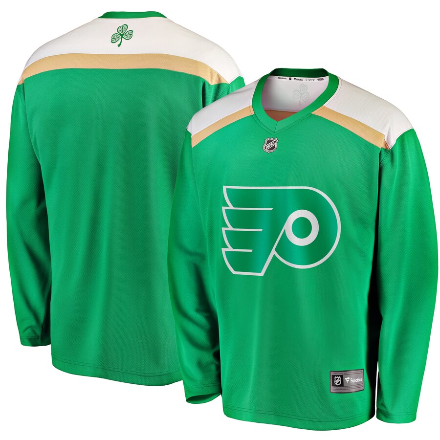 Philadelphia Flyers Fanatics Branded 2019 St Patricks Day Replica Jersey Green