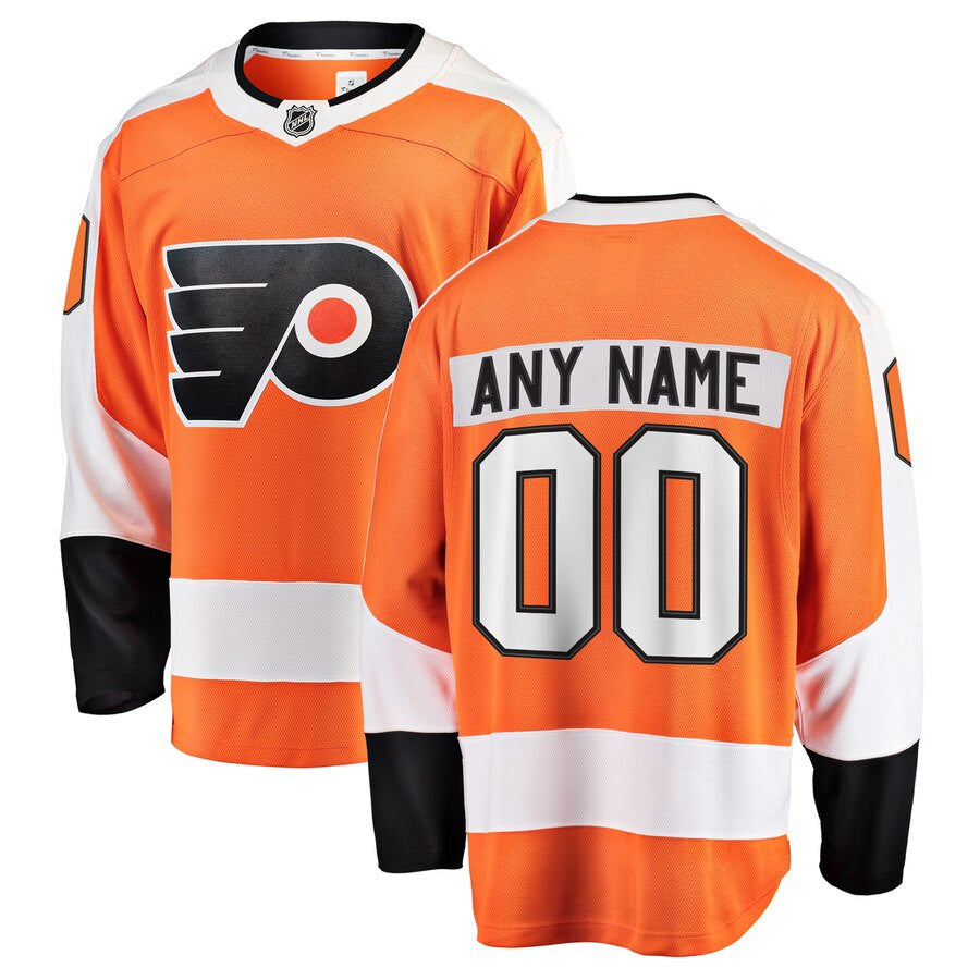 Philadelphia Flyers Fanatics Branded Youth Home Breakaway Custom Jersey Orange