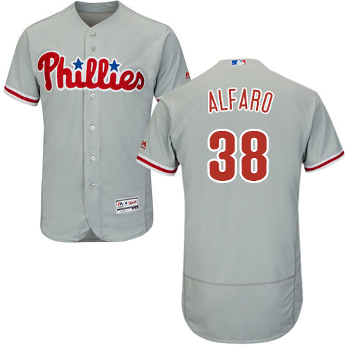 Philadelphia Phillies 38 Jorge Alfaro Grey Flexbase Authentic Collection Stitched Baseball Jersey