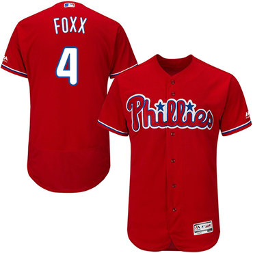 Philadelphia Phillies 4 Jimmy Foxx Red Flexbase Authentic Collection Stitched Mlb Jersey