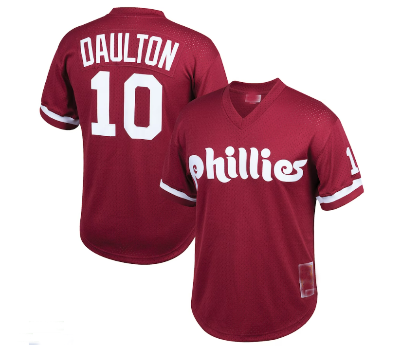 Philadelphia Phillies #10 Darren Daulton Mitchell & Ness Cooperstown Collection