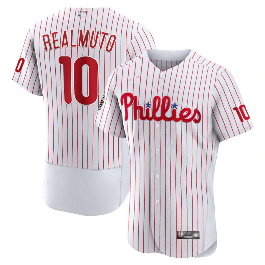 Philadelphia Phillies #10 J.T. Realmuto White 2022 World Series Home Authentic P