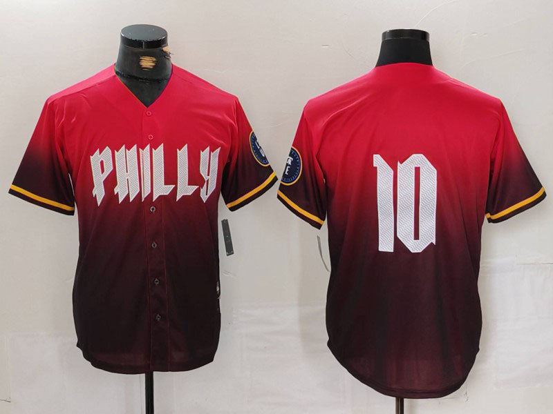 Philadelphia Phillies #10 JT Realmuto Red 2024 City Connect Limited Stitched Bas