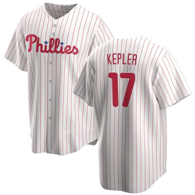 Philadelphia Phillies #17 Max Kepler White 2024 Cool Base Stitched Baseball Jers