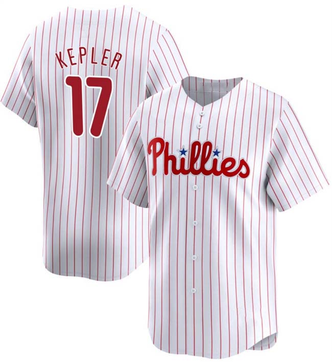 Philadelphia Phillies #17 Max Kepler White 2024 Home Limited Stitched Baseball J