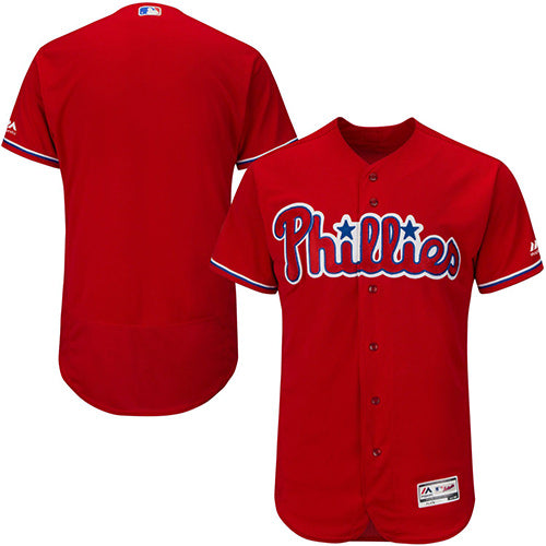Philadelphia Phillies Blank Red Flexbase Authentic Collection Stitched Mlb Jersey