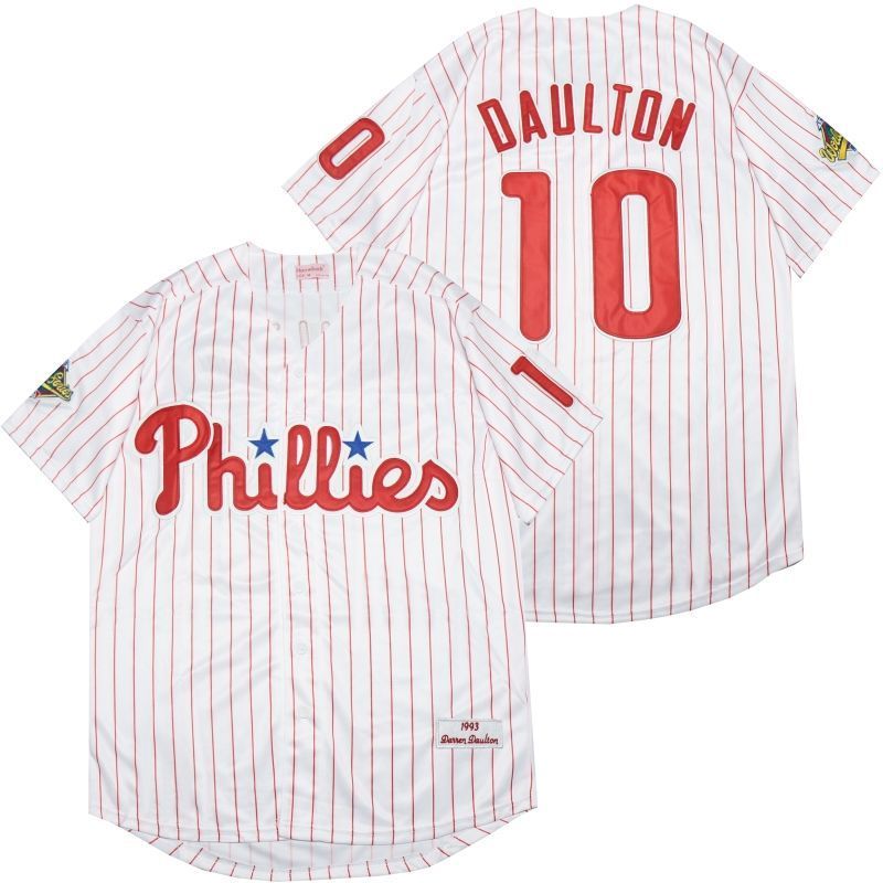 Philadelphia Phillies Darren Daulton 10 2020 Mlb White Jersey