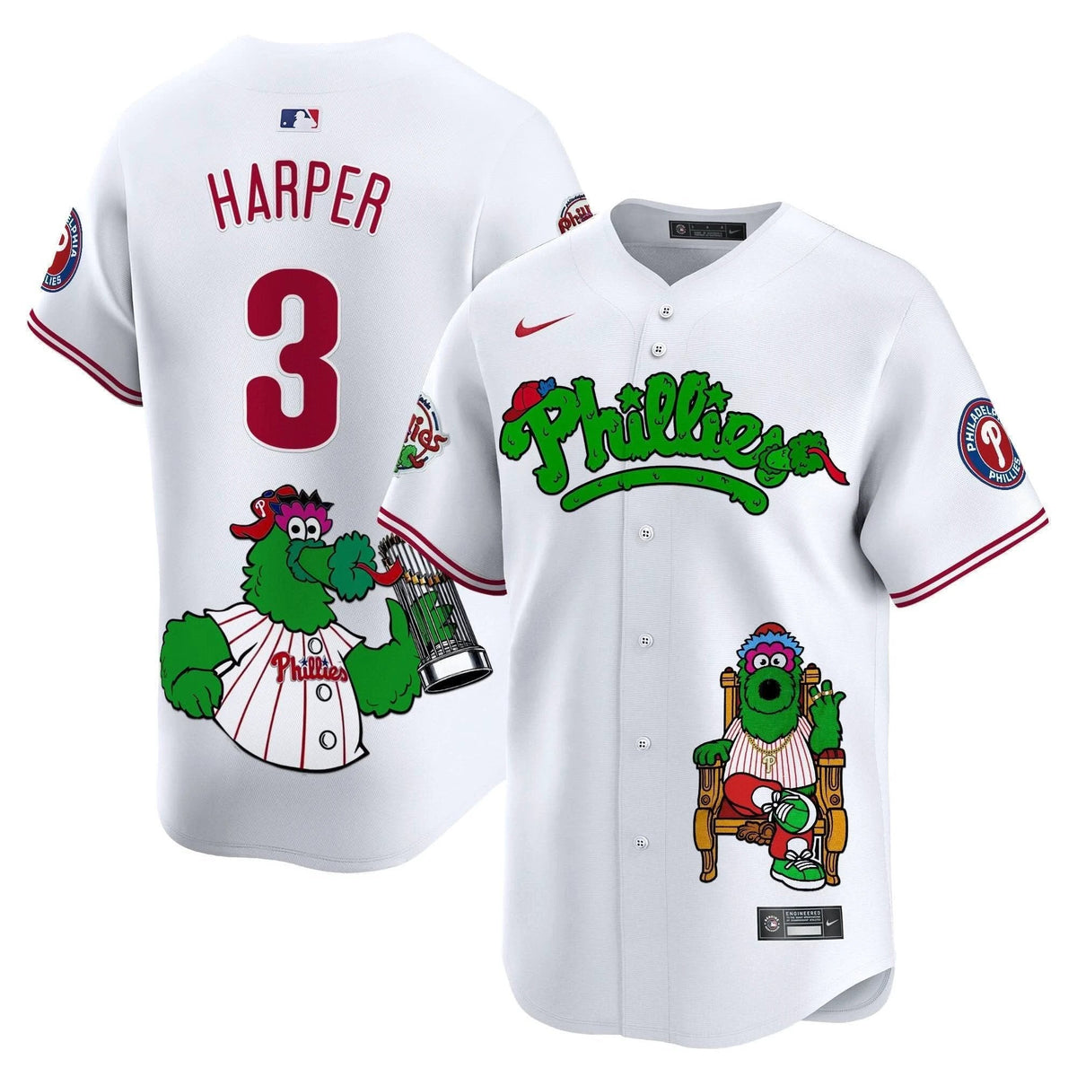 Philadelphia Phillies Phanatic Vapor Premier Limited Jersey Printed