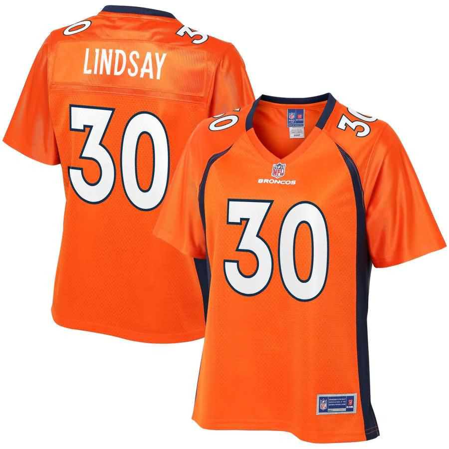 Phillip Lindsay Denver Broncos Nfl Pro Line Womens Player Jersey Orange