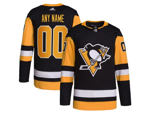 Pittsburgh Penguins Home Custom Jersey Black