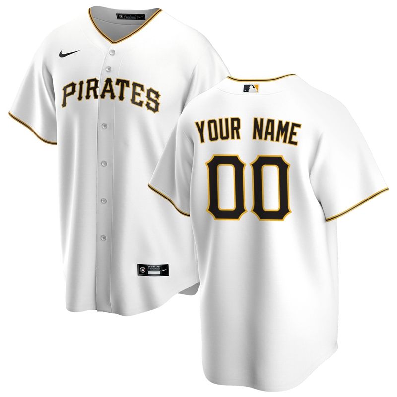Pittsburgh Pirates 2020 Mlb Personalized Custom White Jersey