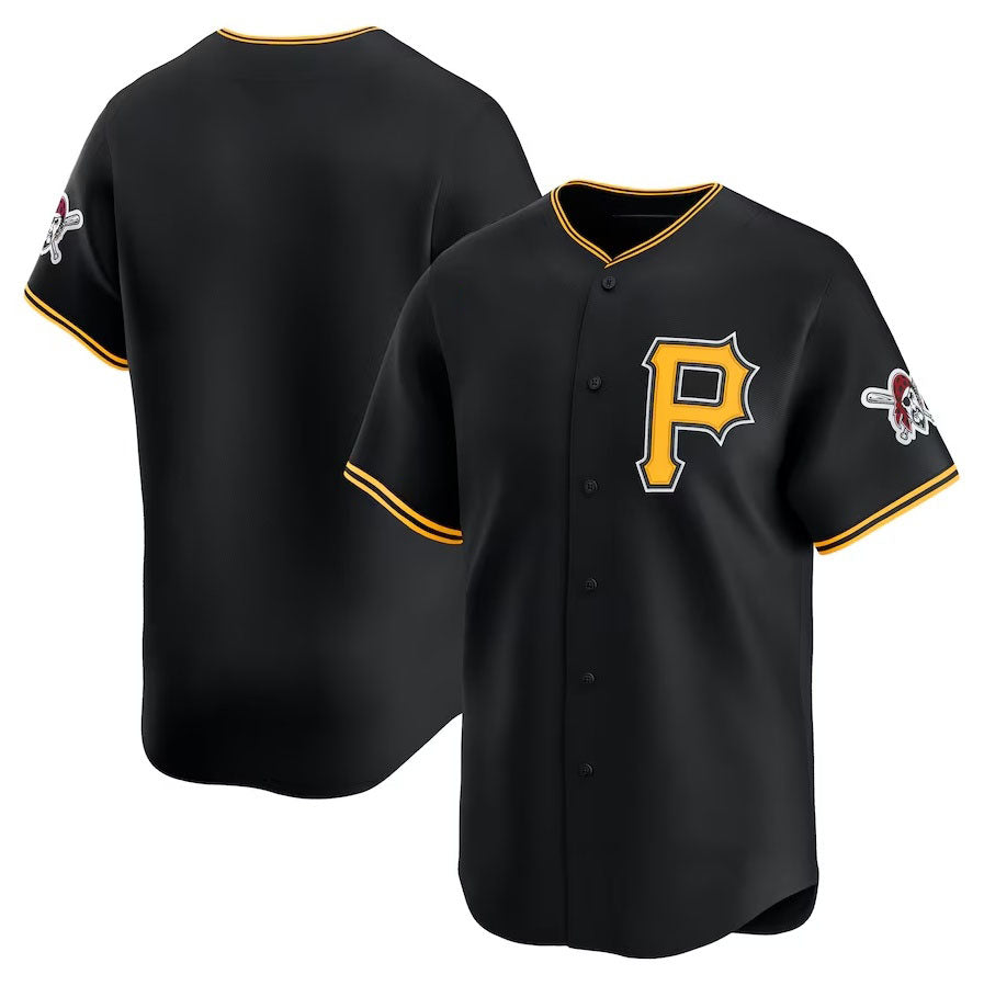 Pittsburgh Pirates Alternate Limited Jersey Black Stitched Baseball Jersey