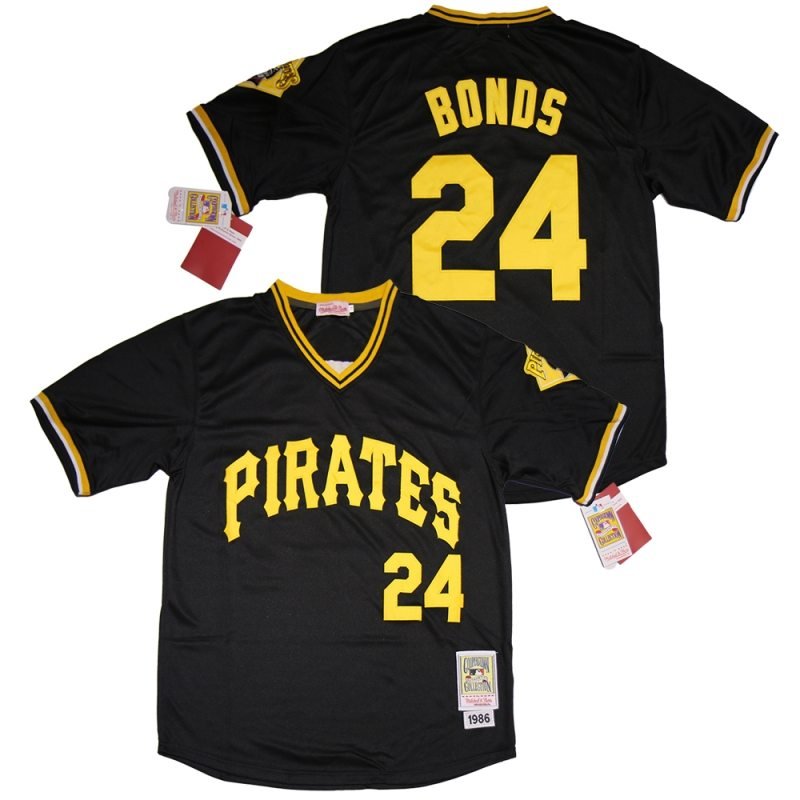 Pittsburgh Pirates Barry Bonds 24 2020 Mlb Black Jersey