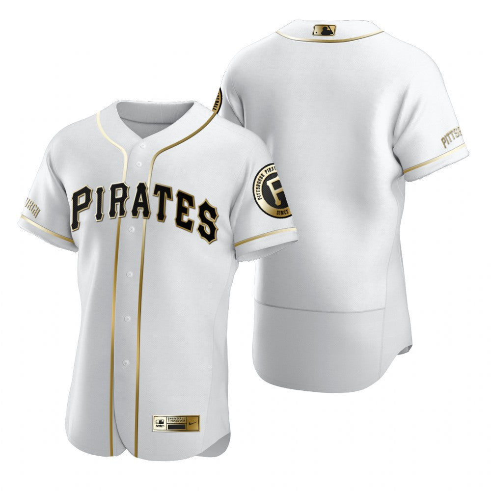 Pittsburgh Pirates Mlb Golden Brandedition White Jersey Gift For Pirates Fans