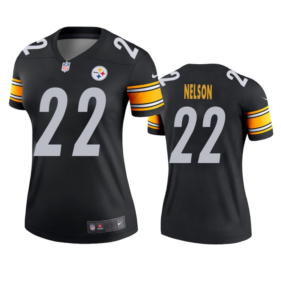 Pittsburgh Steelers 22 Steven Nelson Black Legend Jersey