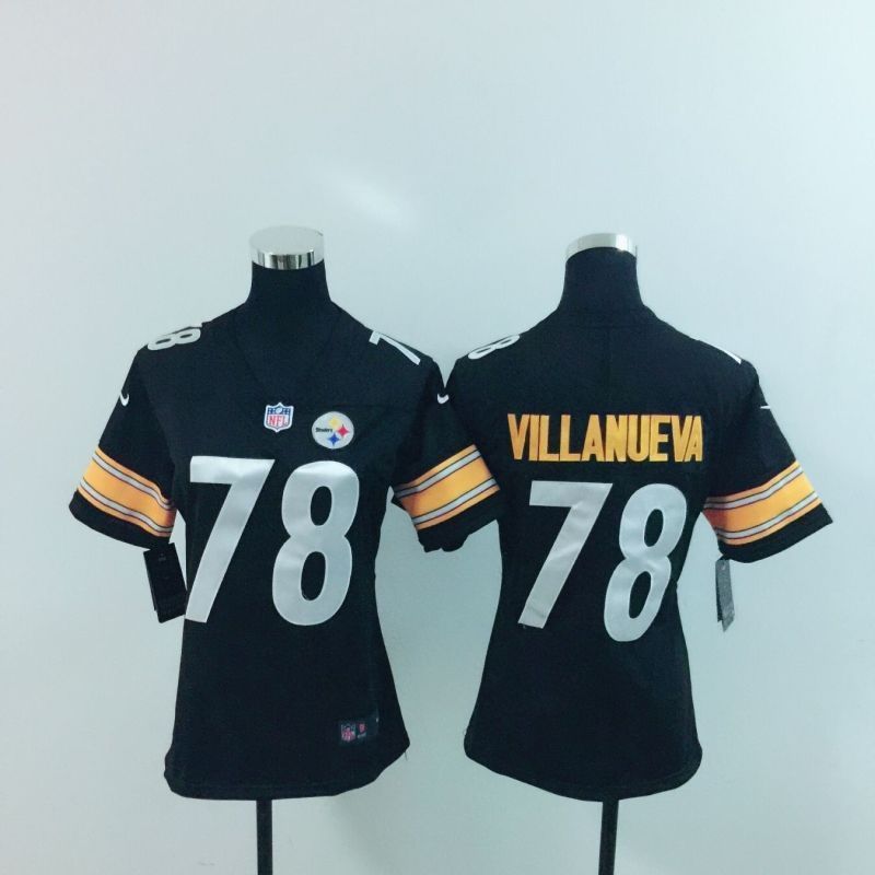 Pittsburgh Steelers Alejandro Villanueva 78 Nfl 2020 Black Womens Jersey