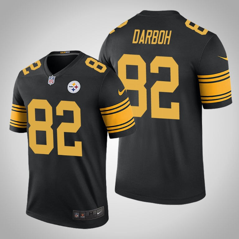 Pittsburgh Steelers Amara Darboh Black Color Rush Legend Jersey Mens