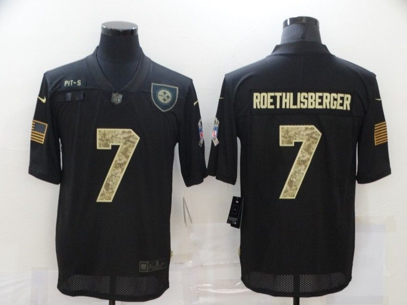 Pittsburgh Steelers Ben Roethlisberger 7 Nfl 2020 New Arrival Black Jersey